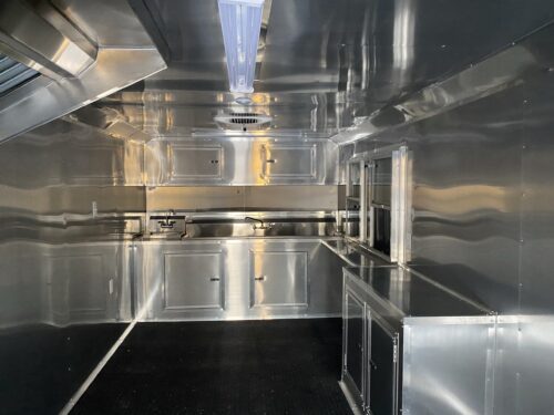 2024 Black 8.5×20 Concession Trailer For Sale