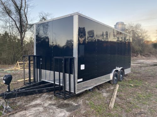 2024 Black 8.5×20 Concession Trailer For Sale