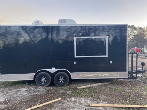 2024 Black 8.5×20 Concession Trailer For Sale