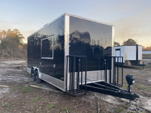 2024 Black 8.5×20 Concession Trailer For Sale