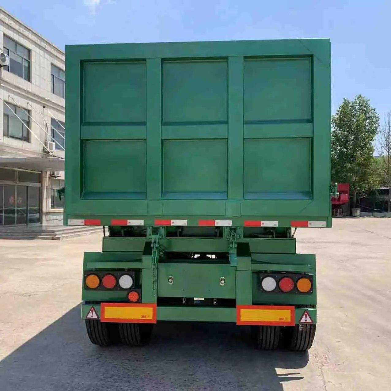 2 Axle Tractor Drawbar Towing Hydraulic Trailer