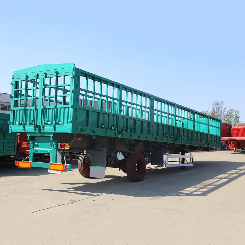 3 Axle High Side Fence Cargo Semi Trailer