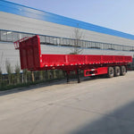 3 Axles 40 Foot Container Tray Cargo Semi Trailer with Side Cover