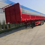 3 Axles 40 Foot Container Tray Cargo Semi Trailer with Side Cover