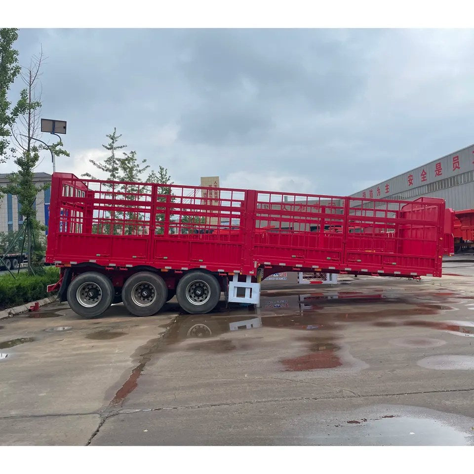 3 Axles Heavy Transport Cargo High Side Truck Trailer