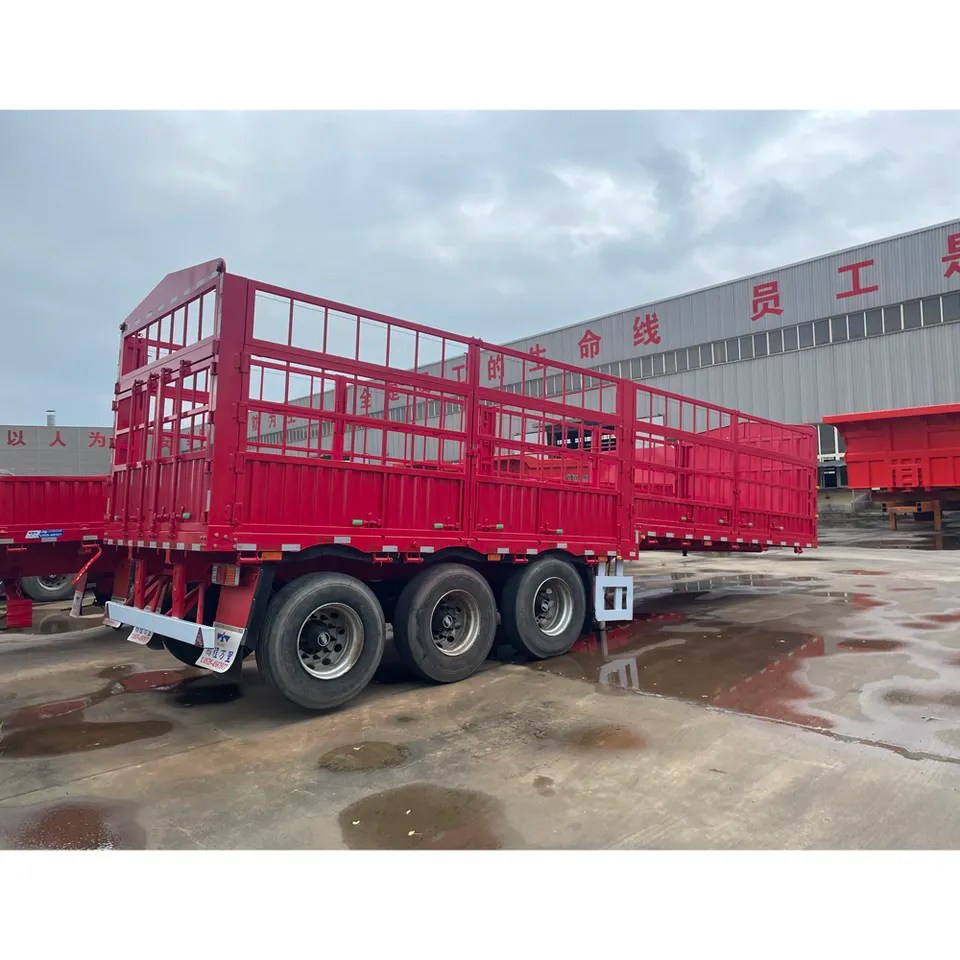 3 Axles Heavy Transport Cargo High Side Truck Trailer