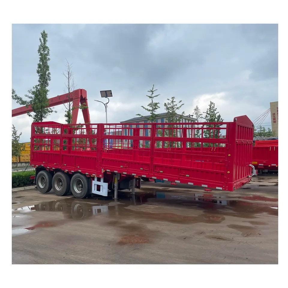 3 Axles Heavy Transport Cargo High Side Truck Trailer