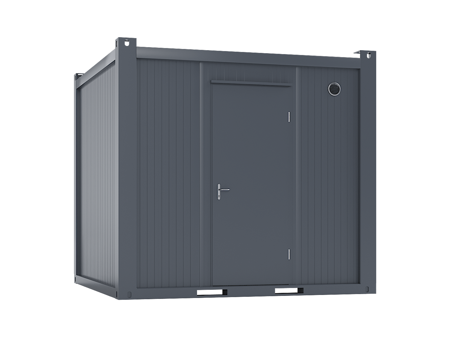 6×3.2m Glass Container, 1 Glass Wall