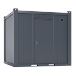 6×3.2m Glass Container, 1 Glass Wall