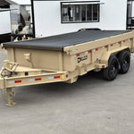 7×14 7TON Telescopic Dump Trailer with alum wheels
