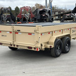 7×14 7TON Telescopic Dump Trailer with alum wheels