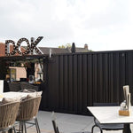 Flat Pack Container 8×2 Xl Meters Black Ral 9005