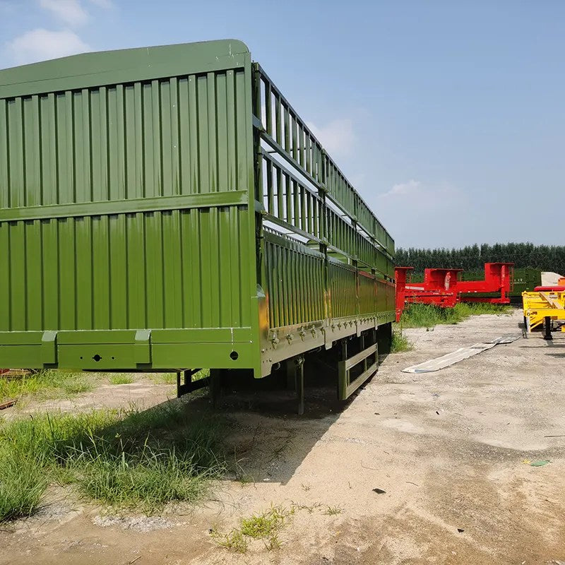Flatbed Side Wall Truck Trailer – Cargo Fence Semi Trailer for Sale