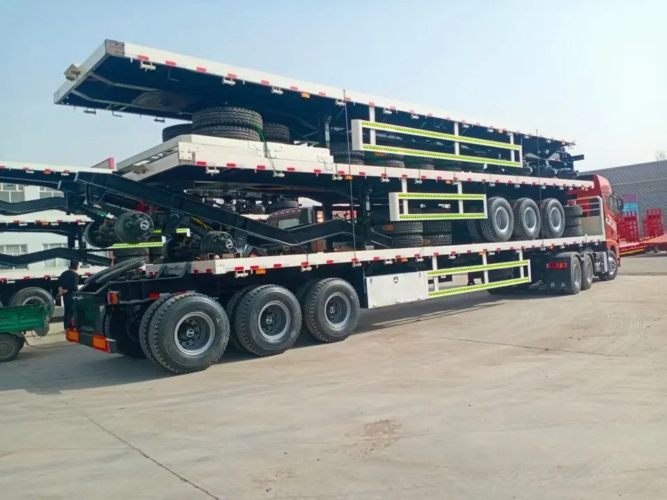 Flatbed semi-trailer 40ft Container Carrier Truck trailer
